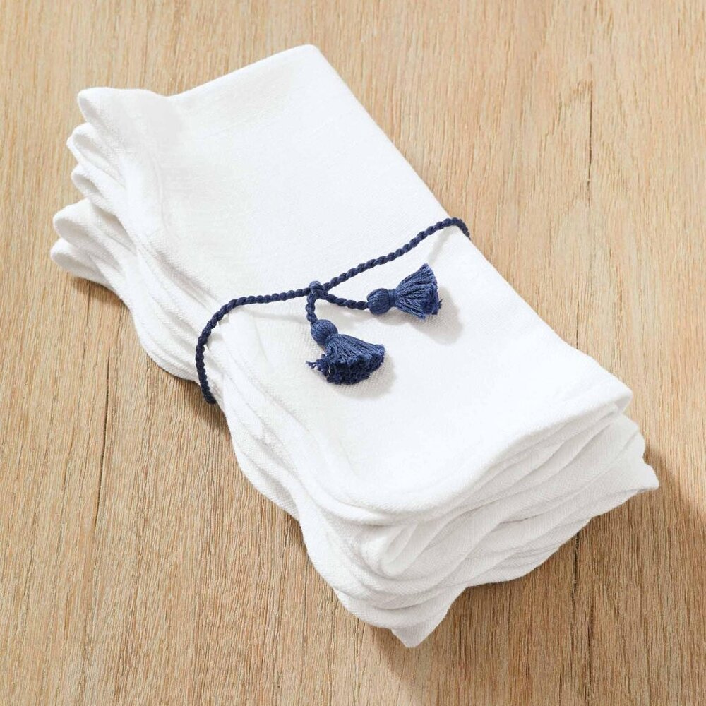NWOT Serena & Lily Wave Napkins (2 sets of 4)